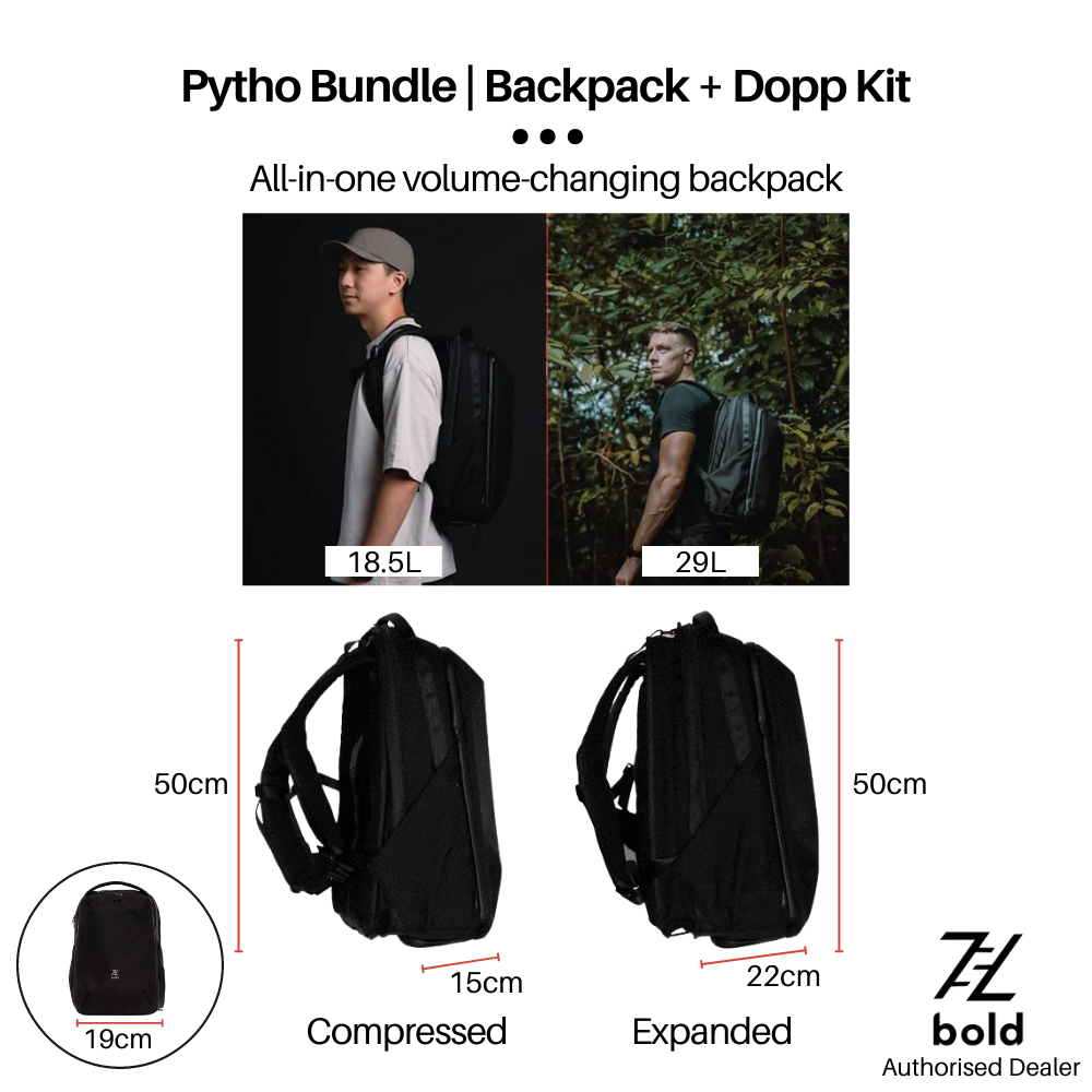 BOW Pytho Bundle | Backpack & Dopp Kit