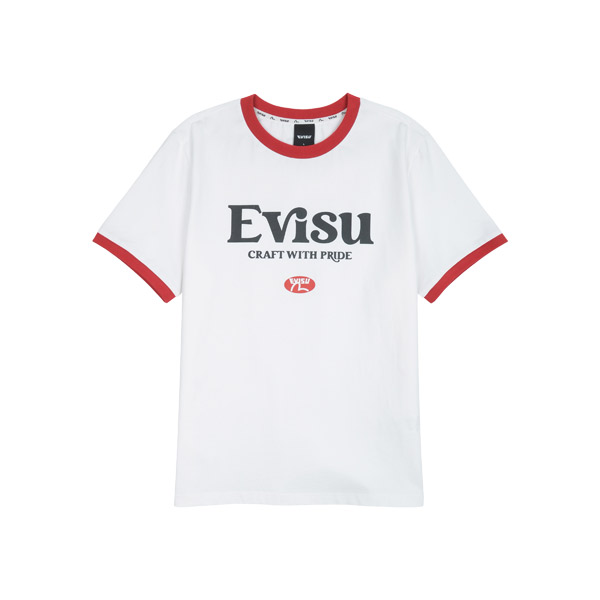 [EVISU KOREA] Retro Ringer Slim Fit T-shirt