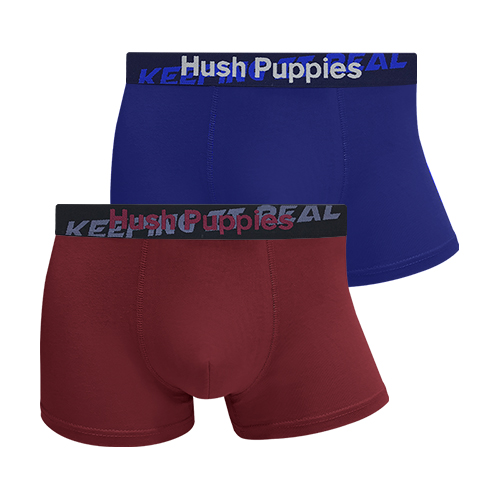 HUSH PUPPIES 2PCS MEN'S BOXER BRIEFS | COTTON ELASTANE