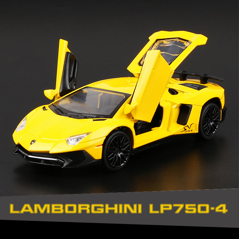LEO 1:32 Lamborghini LP750-4 diecast Alloy car model toys for boys cars toys for kids car for kids