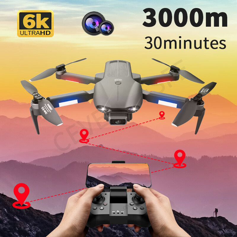 CEVENNESFE 2022 Professional F9 Drone 6K Dual HD Camera 5G GPS positioning Aerial Photography Brushless Motor Foldable Quadcopter RC Drone