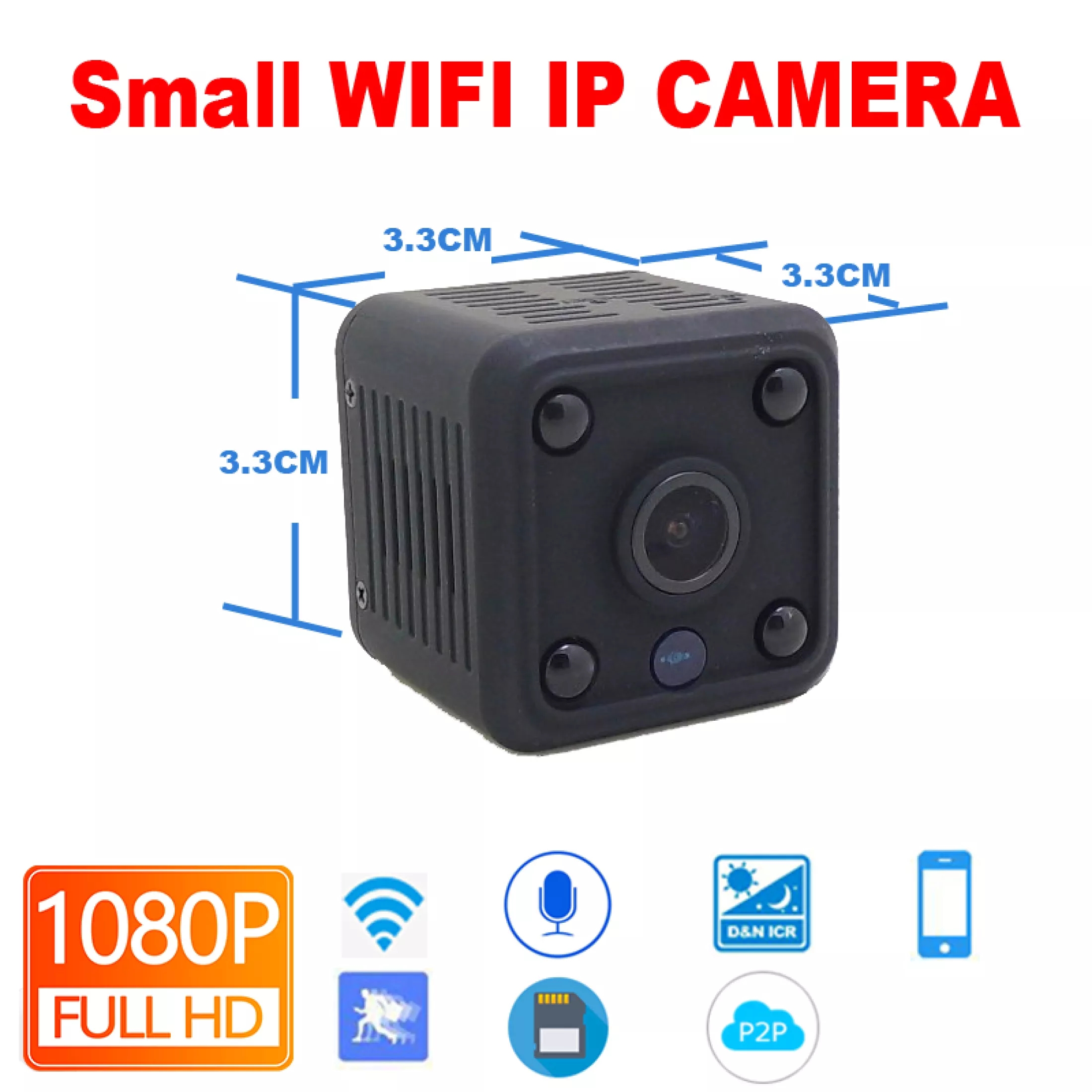 [1080P HD] Original cctv camera for home wireless 1080p hd ip camera connect to cellphone Mini cameras spy hidden Wireless WIFI IP Camera Night Vision Mini Camcorders Kits for Home Security CCTV