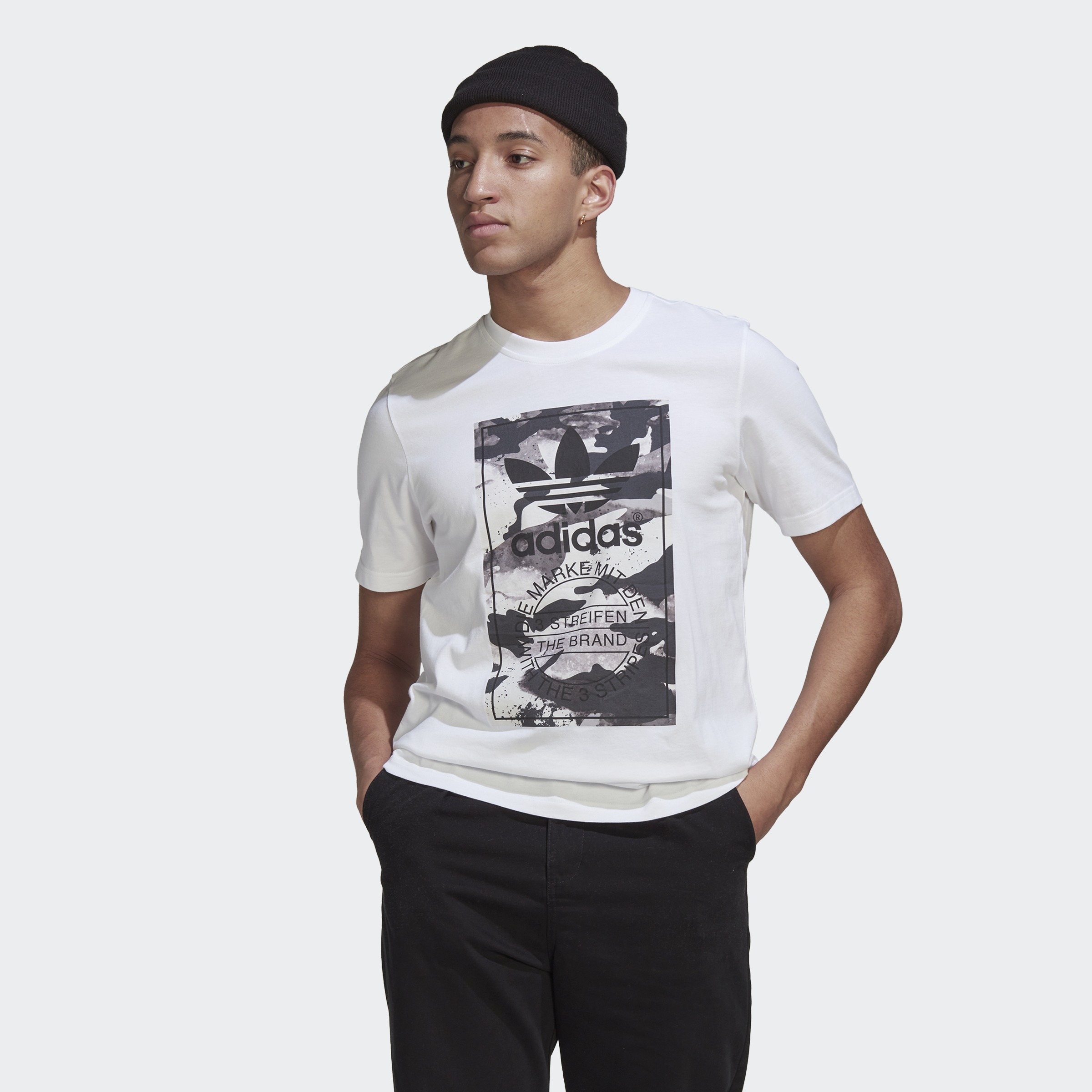 adidas ORIGINALS Graphic Camo Tee Men White HN6724