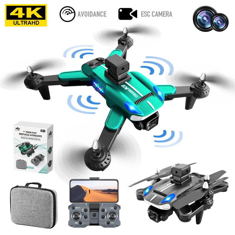 Tongjia K8 DJI drone with camera remote control four-axis drone, with 8k HD camera, suitable for beginners, WiFi FPV real-time recording, high-altitude hovering, four-side obstacle avoidance, one-key