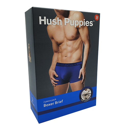 HUSH PUPPES 2PCS MEN BOXER BRIEFS | COTTON ELASTANE