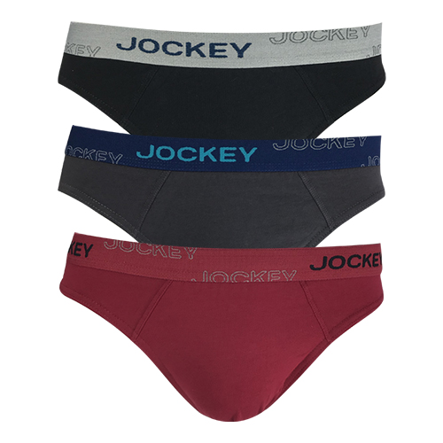 JOCKEY® 3PCS MEN BRIEFS | 95% COTTON 5% ELASTANE | BASIC | HIPSTER #958471