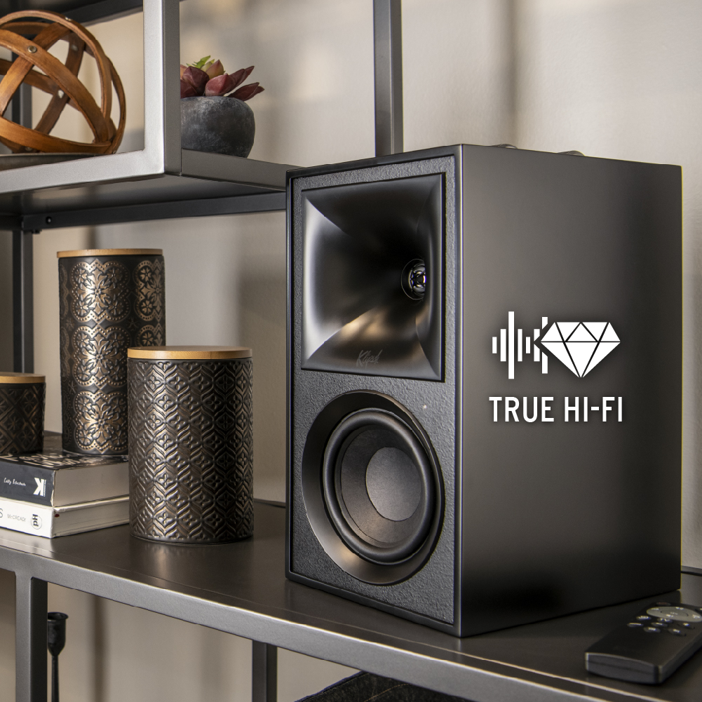 Klipsch The Fives Active Bluetooth Monitor Bookshelf Speaker - Soundbar Alternative For TV