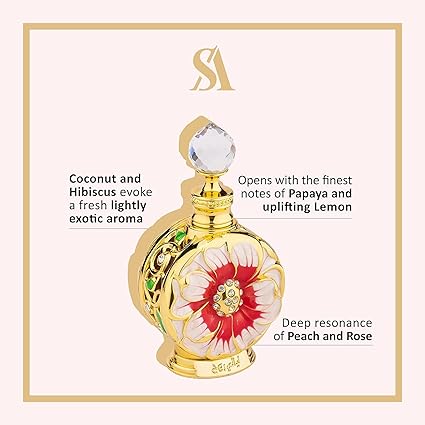 Swiss Arabian Layali Rouge - Luxury Products From Dubai - Long Lasting Personal Perfume Oil Fragrance - A Seductive Signature Aroma - 0.5 Oz