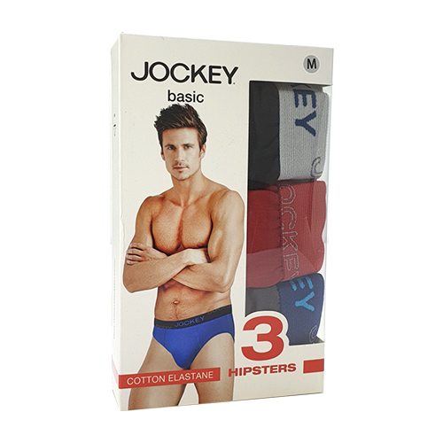JOCKEY® 3PCS MEN BRIEFS | 95% COTTON 5% ELASTANE | BASIC | HIPSTER #958471